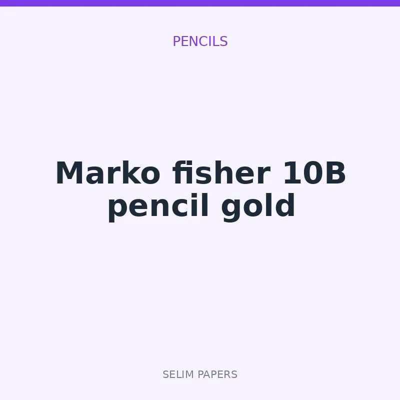 Marko fisher 10B pencil gold - Image 1