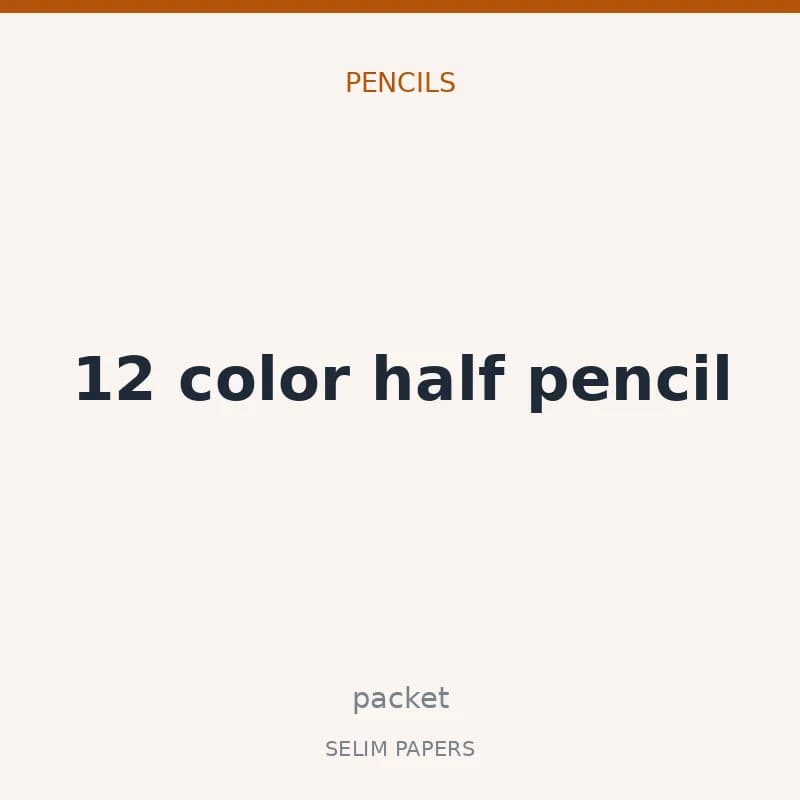 12 color half pencil - Image 1