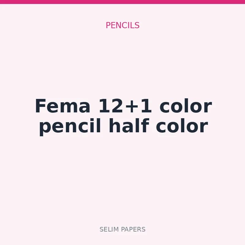 Fema 12+1 color pencil half color - Image 1