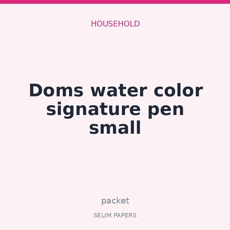 Doms water color signature pen small - Image 1