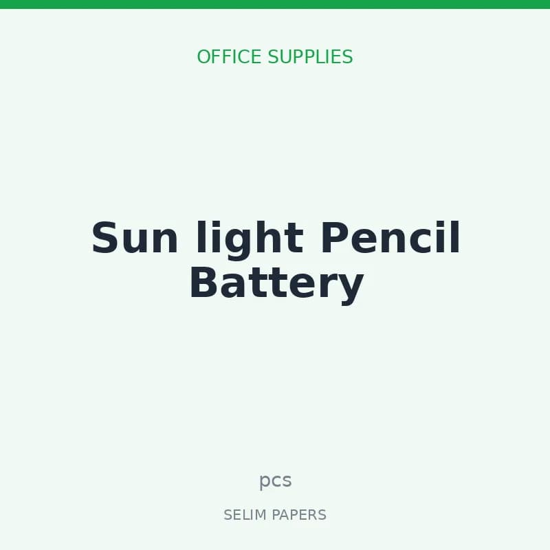 Sun light Pencil Battery - Image 1