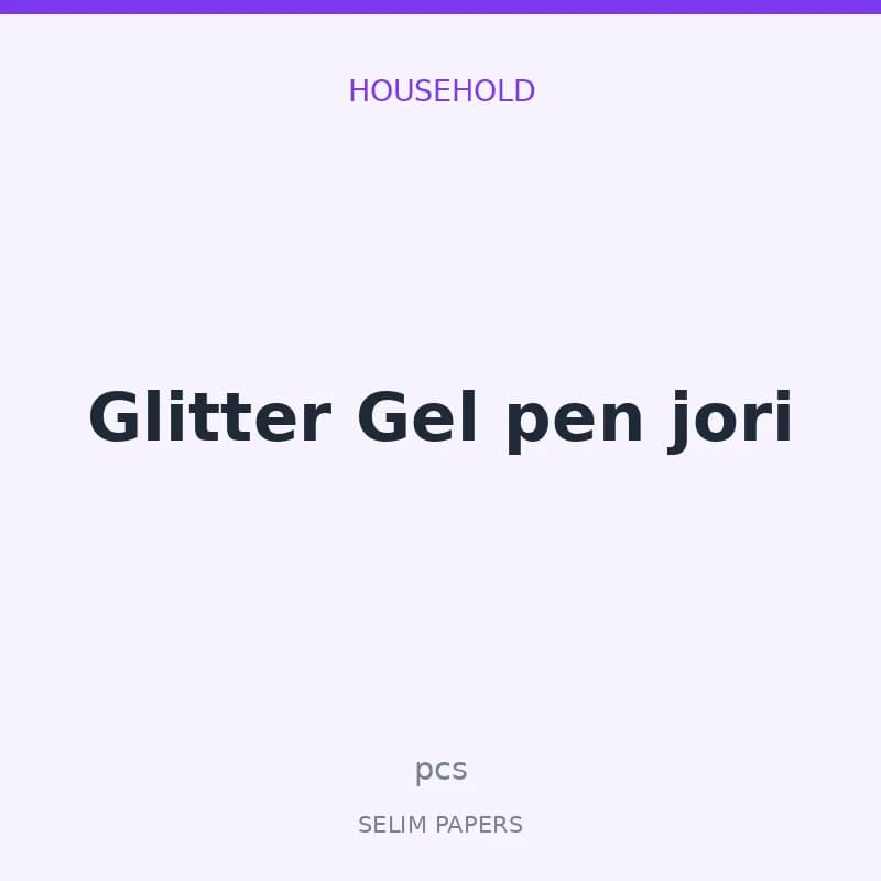 Glitter Gel pen jori - Image 1