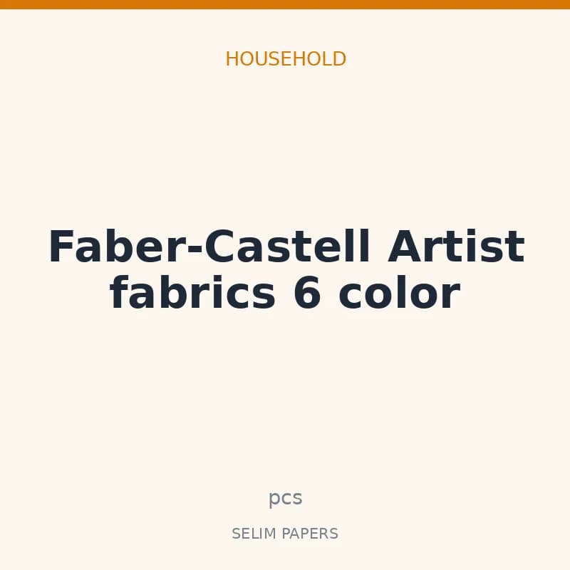 Faber-Castell Artist fabrics 6 color - Image 1