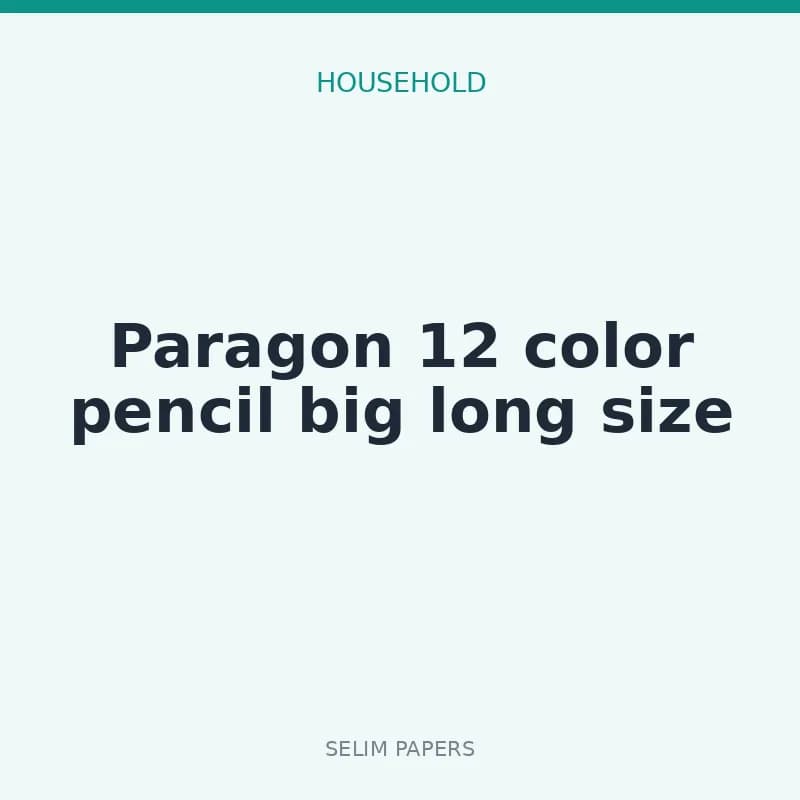 Paragon 12 color pencil big long size - Image 1