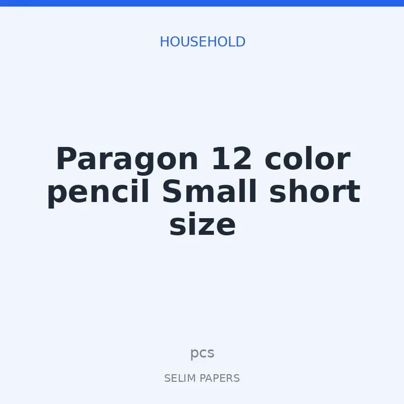 Paragon 12 color pencil Small short size - Image 1