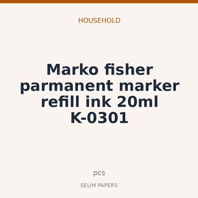 Marko fisher parmanent marker refill ink 20ml K-0301 - Image 1