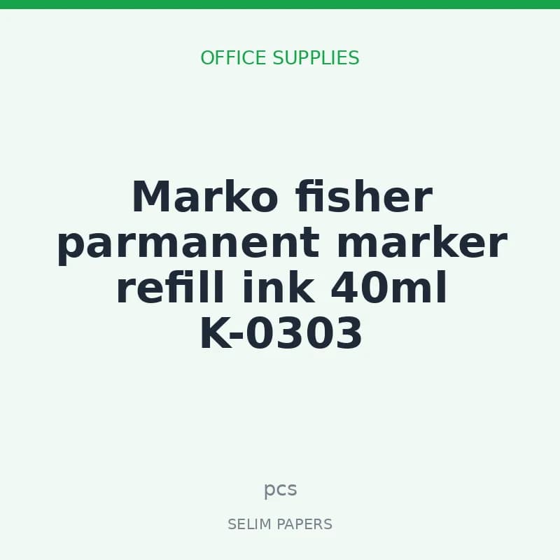 Marko fisher parmanent marker refill ink 40ml K-0303 - Image 1