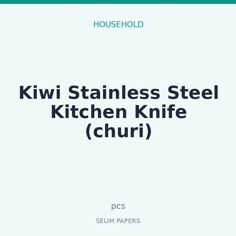 Kiwi Stainless Steel Kitchen Knife (churi) - Image 1