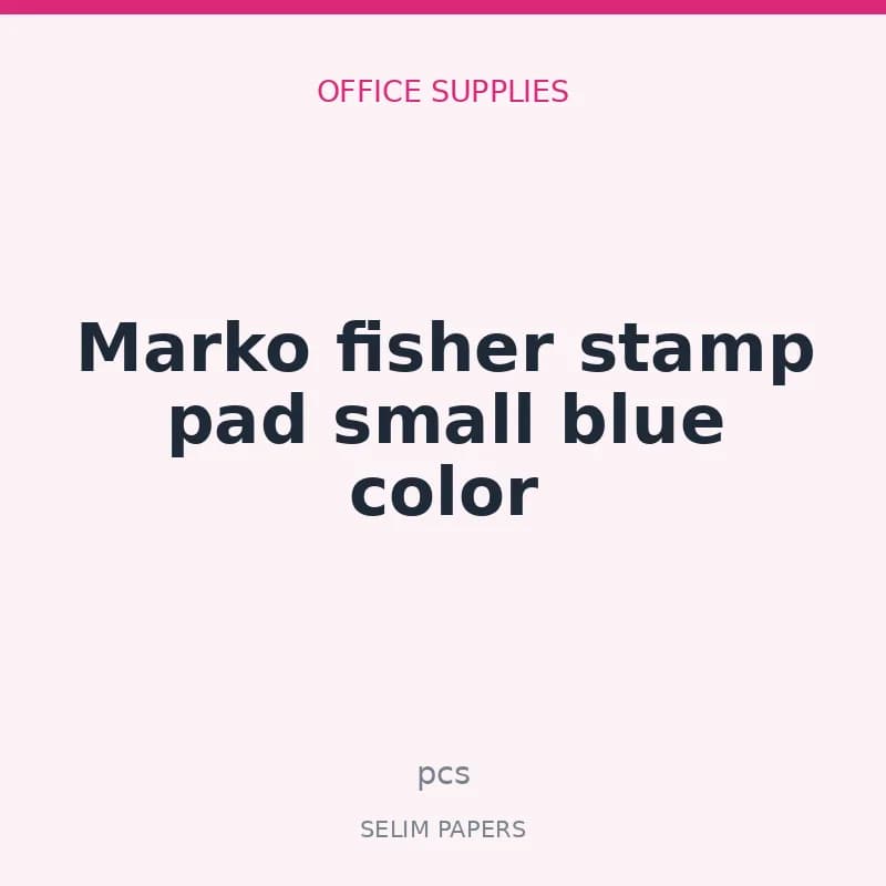Marko fisher stamp pad small blue color - Image 1