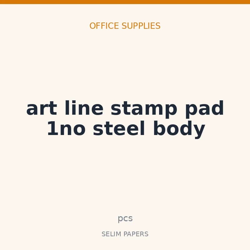 art line stamp pad 1no steel body - Image 1
