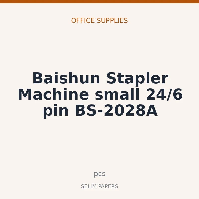 Baishun Stapler Machine small 24/6 pin BS-2028A - Image 1