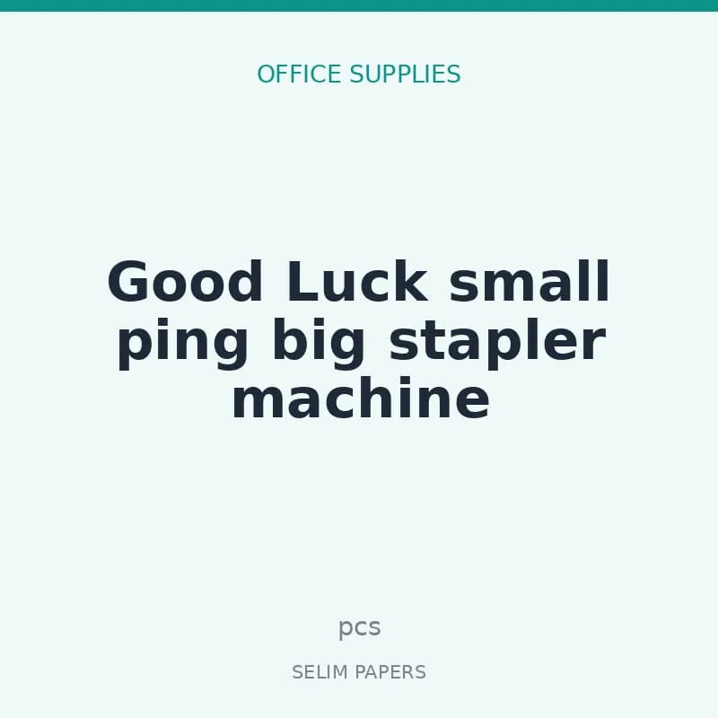 Good Luck small ping big stapler machine - Image 1
