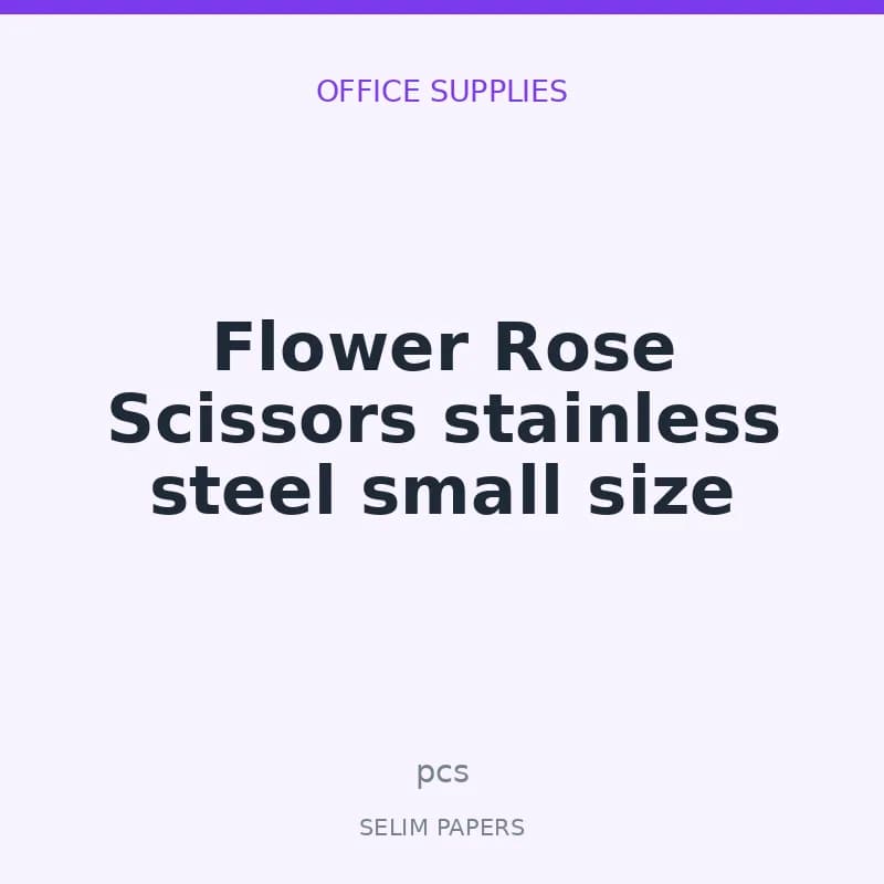 Flower Rose Scissors stainless steel small size - Image 1