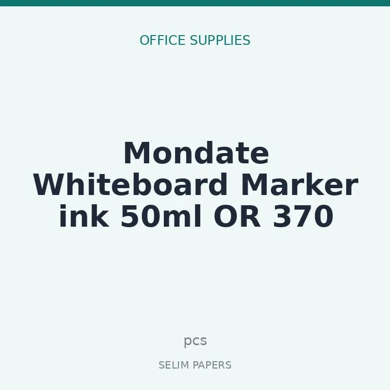 Mondate Whiteboard Marker ink 50ml OR 370 - Image 1