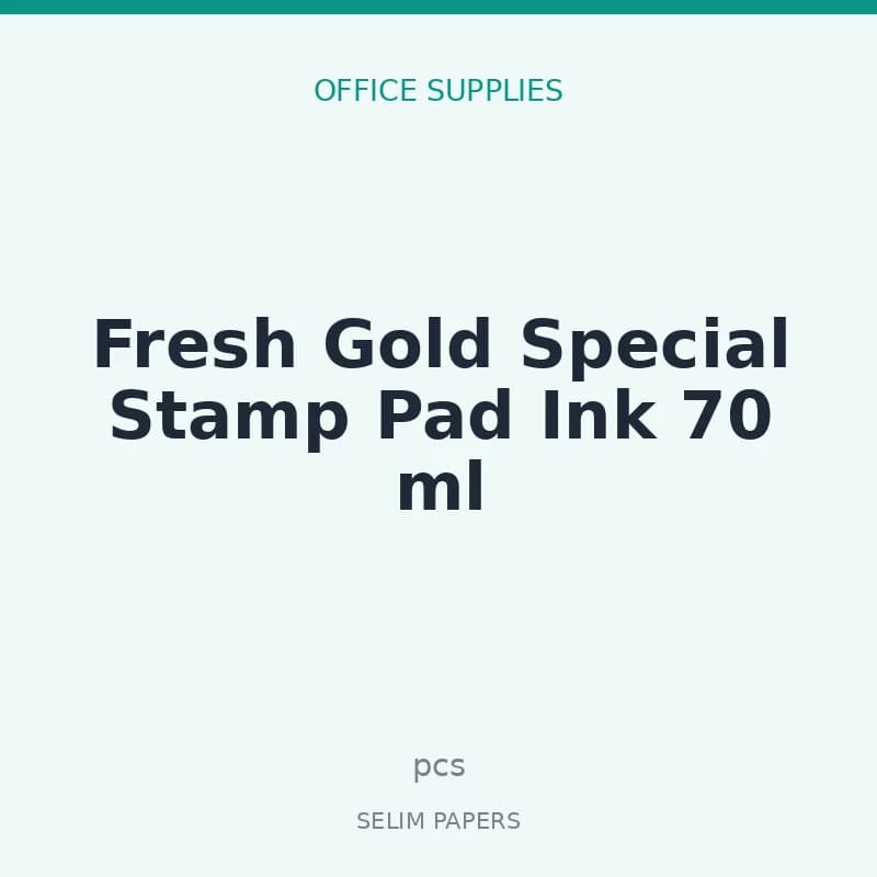 Fresh Gold Special Stamp Pad Ink 70 ml - Image 1