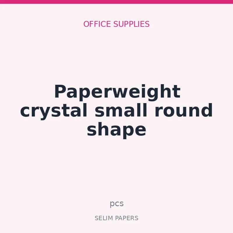 Paperweight crystal small round shape - Image 1
