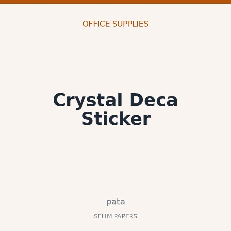 Crystal Deca Sticker - Image 1