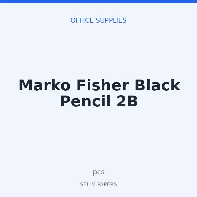 Marko Fisher Black Pencil 2B - Image 1