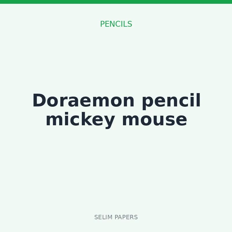 Doraemon pencil mickey mouse - Image 1