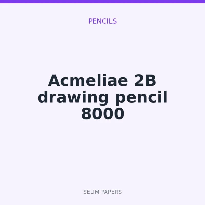 Acmeliae 2B drawing pencil 8000 - Image 1