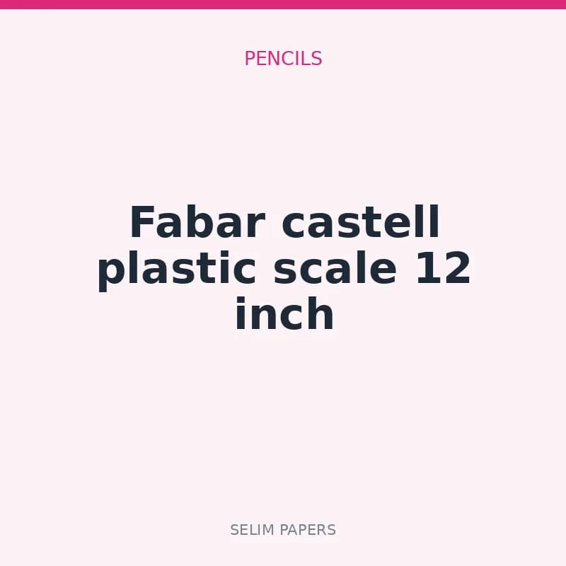 Fabar castell plastic scale 12 inch - Image 1