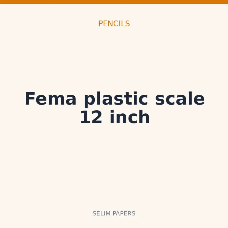 Fema plastic scale 12 inch - Image 1