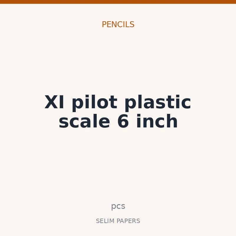 XI pilot plastic scale 6 inch - Image 1