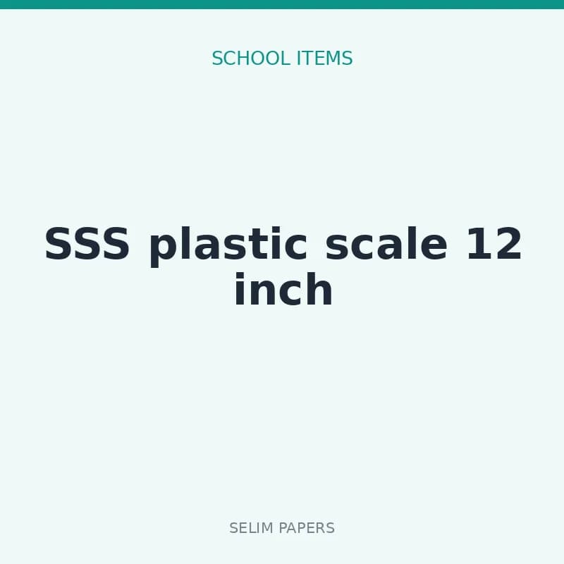 SSS plastic scale 12 inch - Image 1