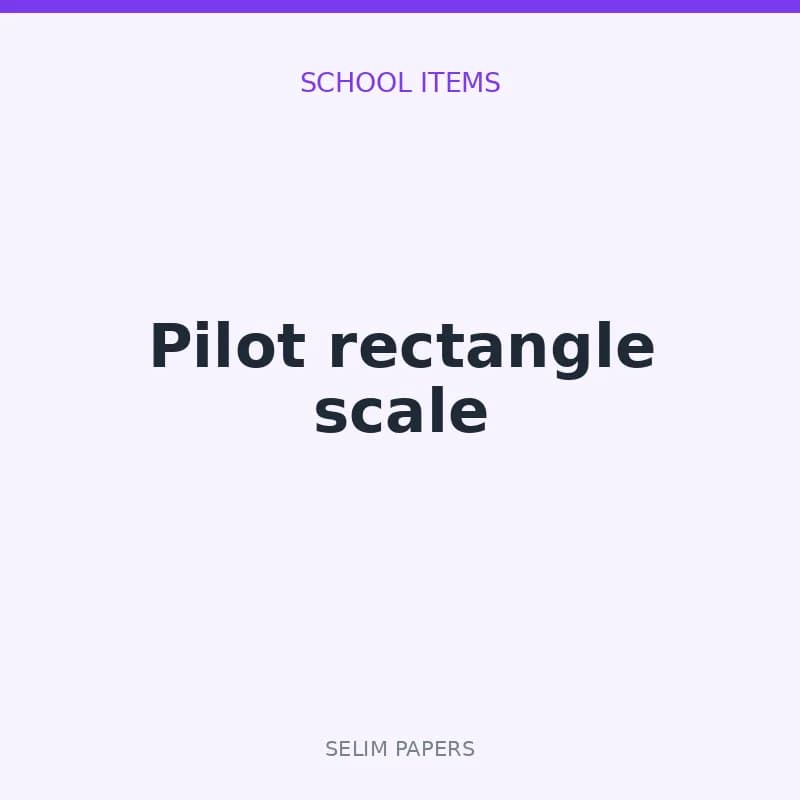 Pilot rectangle scale - Image 1