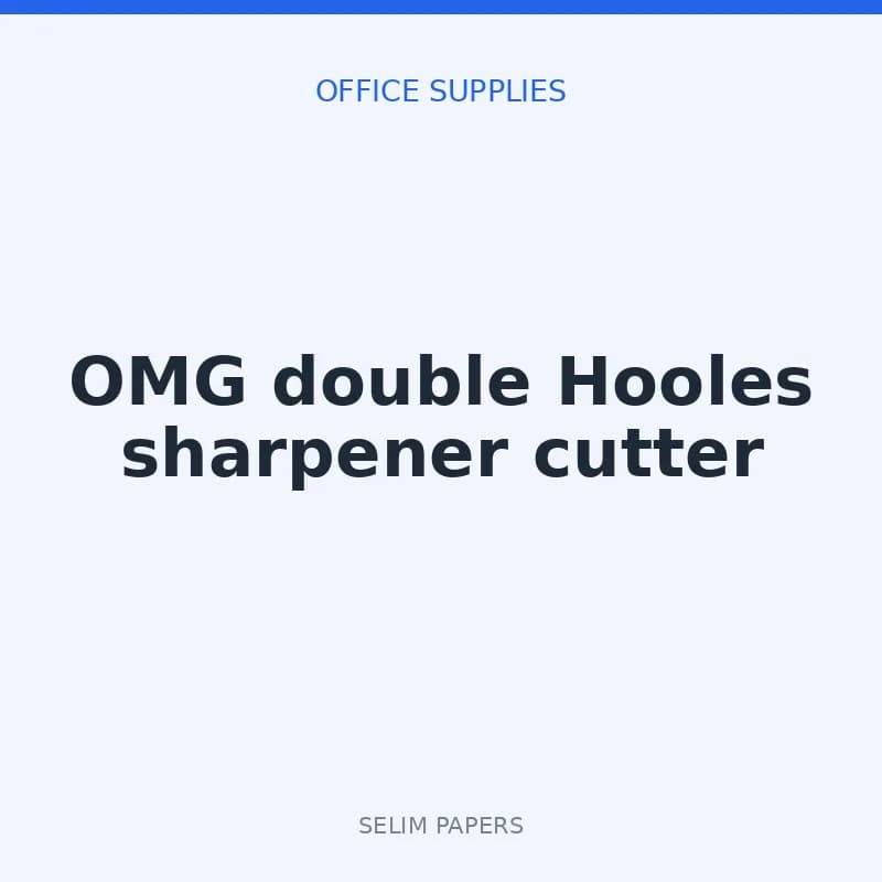 OMG double Hooles sharpener cutter - Image 1