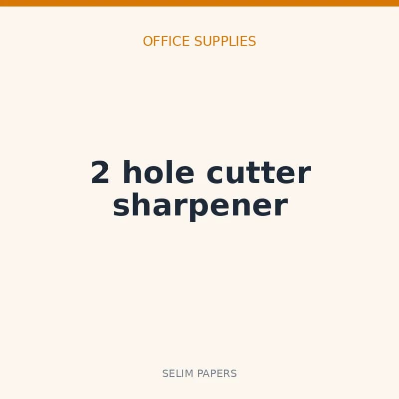 2 hole cutter sharpener - Image 1