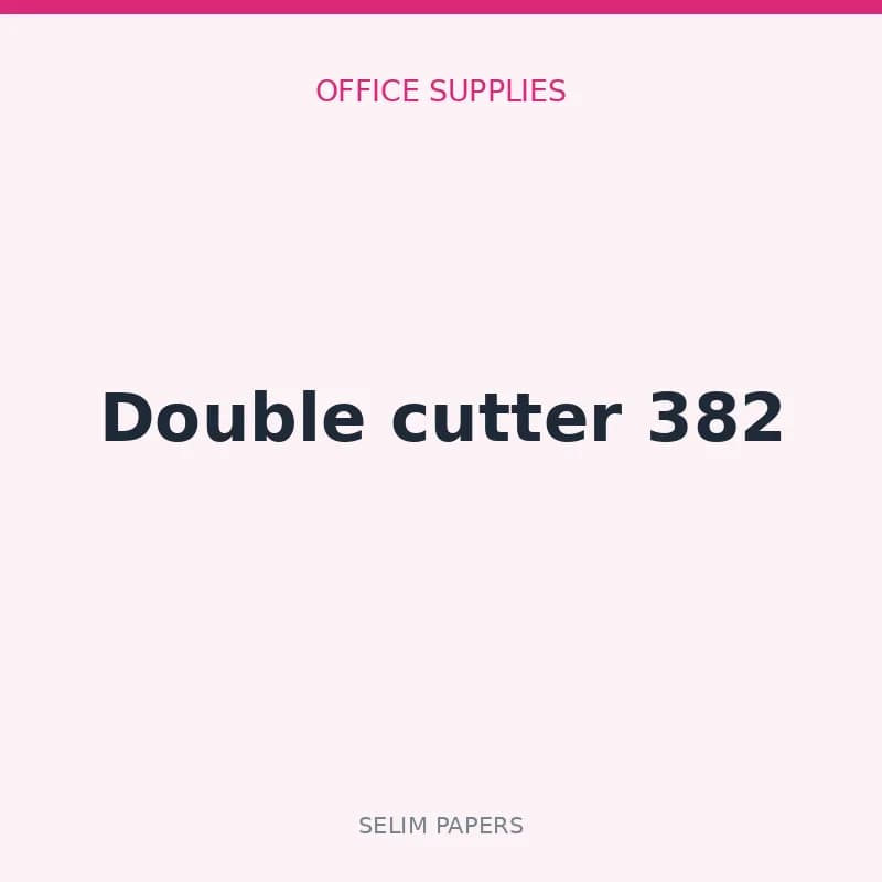 Double cutter 382 - Image 1