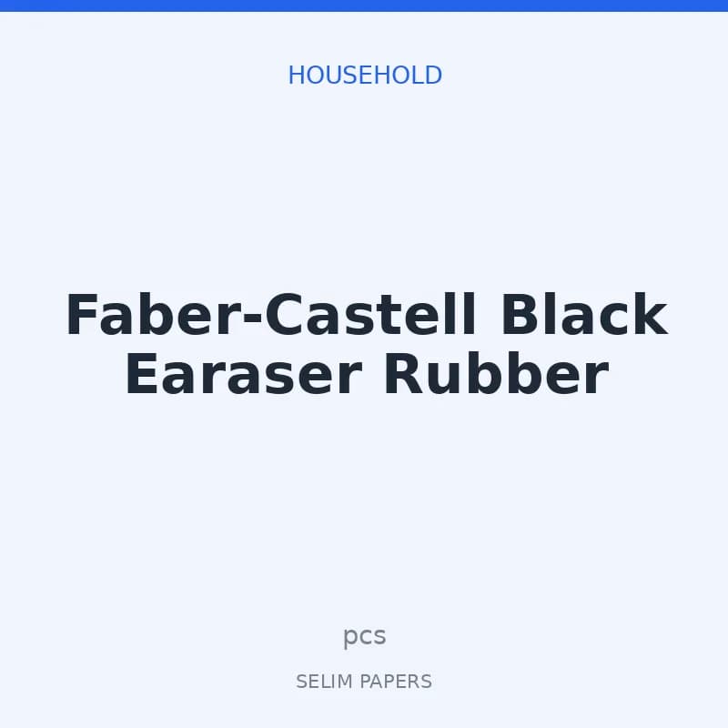 Faber Castell Black Earaser Rubber - Image 1