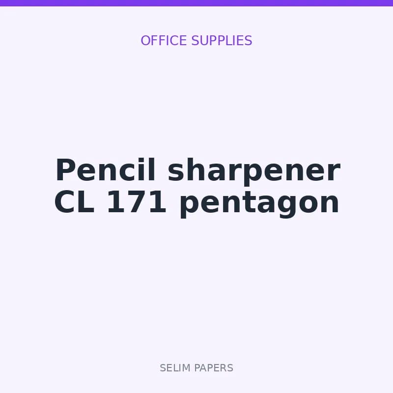 Pencil sharpener CL 171 pentagon - Image 1
