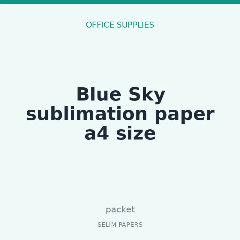 Blue Sky sublimation paper a4 size - Image 1