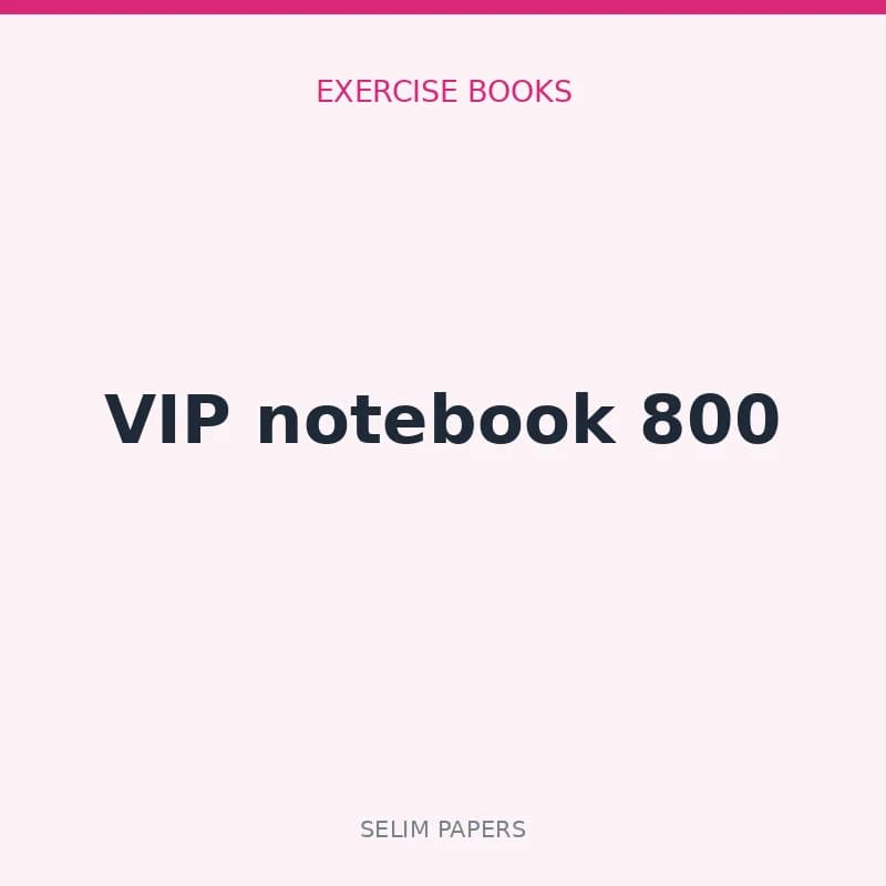 VIP notebook 800 - Image 1