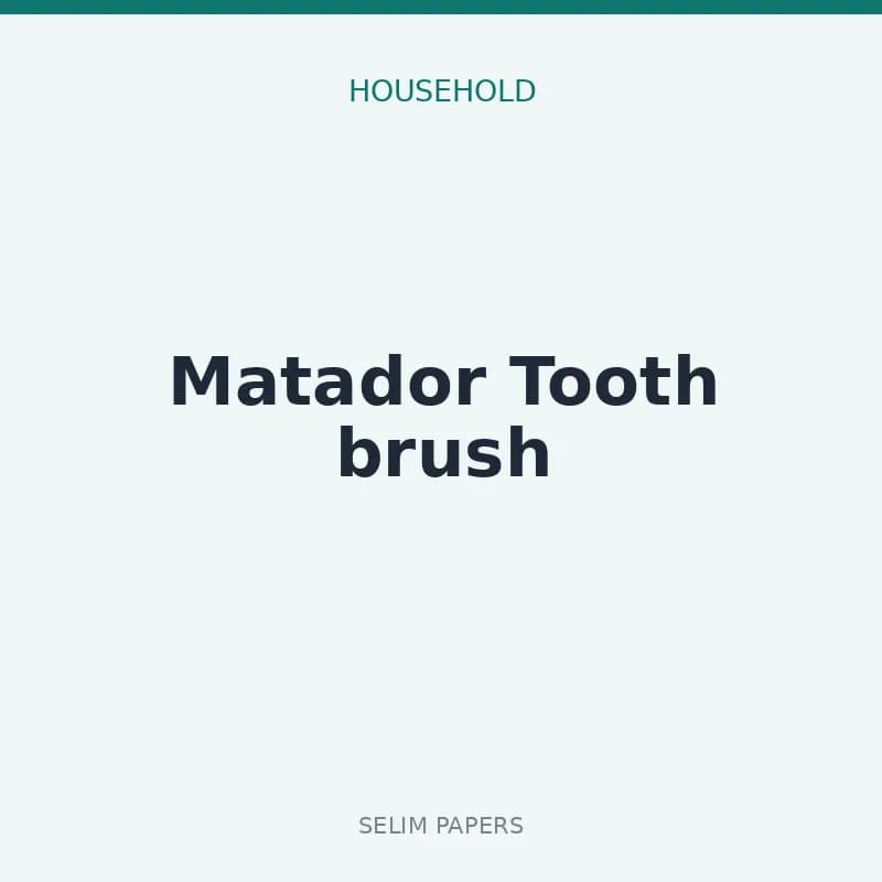 Matador Tooth brush - Image 1