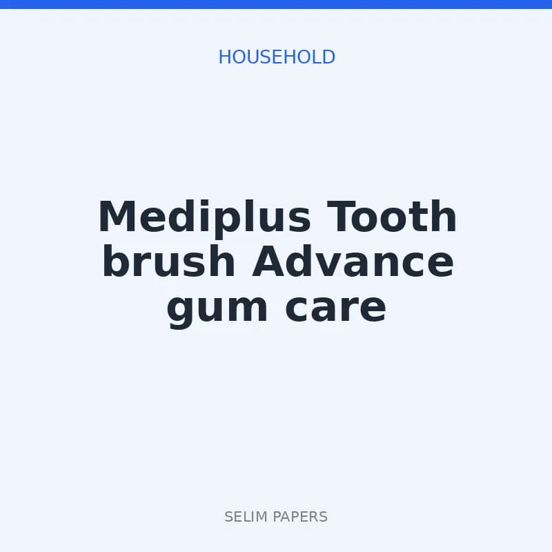 Mediplus Tooth brush Advance gum care - Image 1