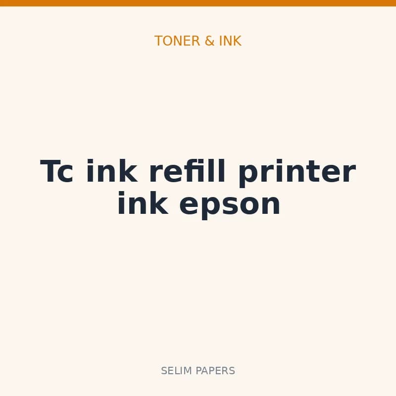 Tc ink refill printer ink epson - Image 1