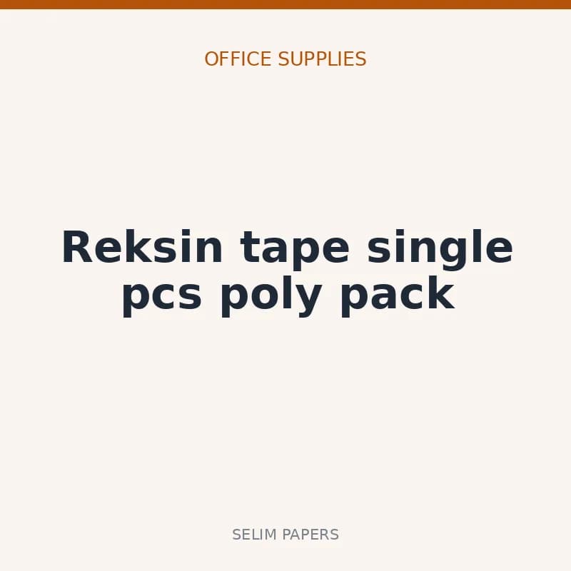 Reksin tape single pcs poly pack - Image 1