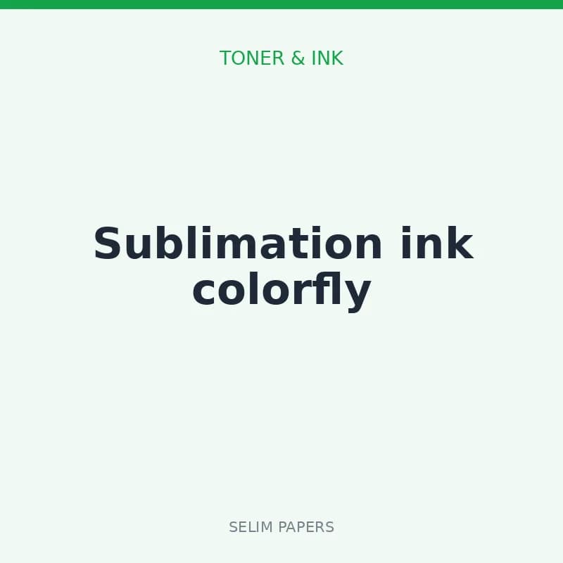 Sublimation ink colorfly - Image 1