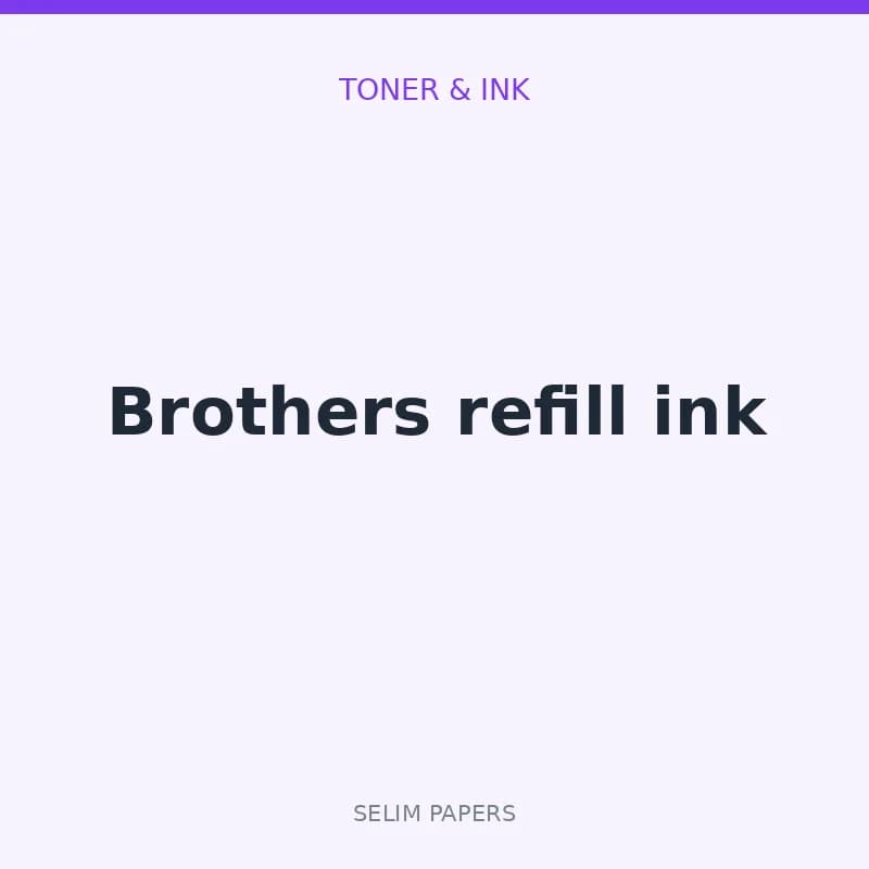 Brothers refill ink - Image 1