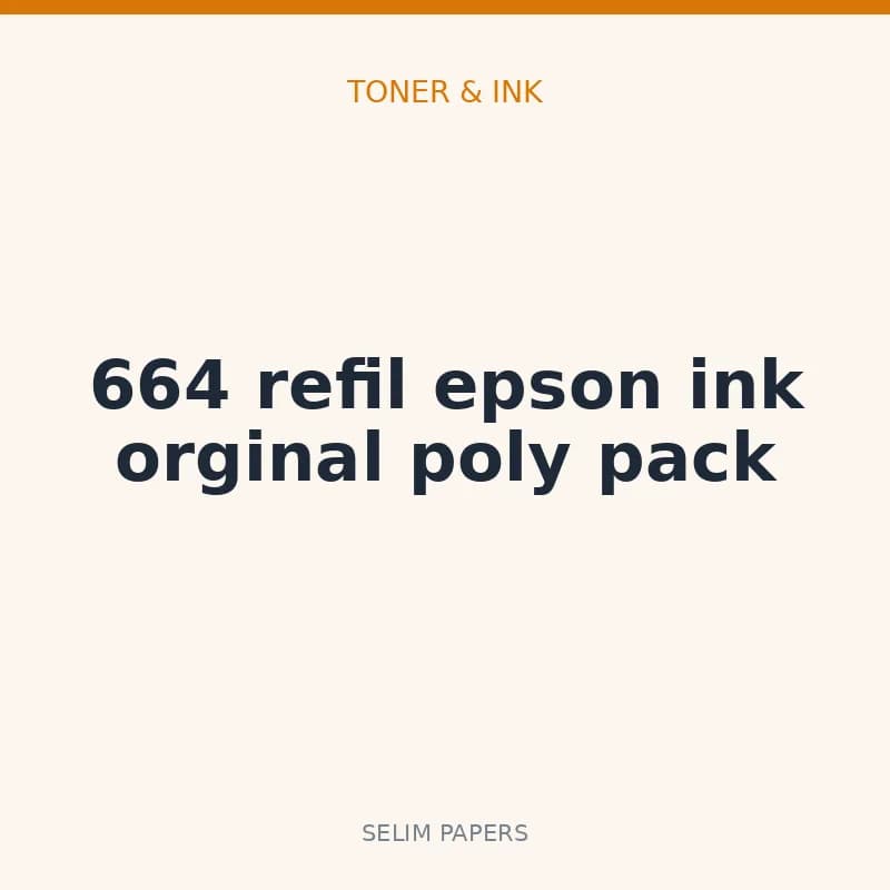 664 refil epson ink orginal poly pack - Image 1