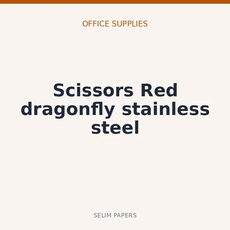 Scissors Red dragonfly stainless steel - Image 1