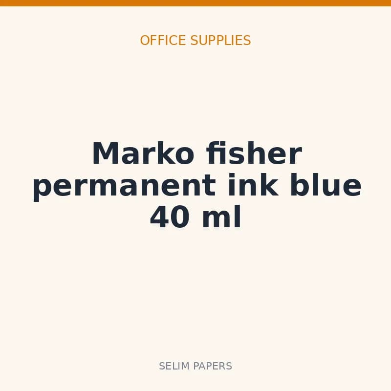 Marko fisher permanent ink blue 40 ml - Image 1