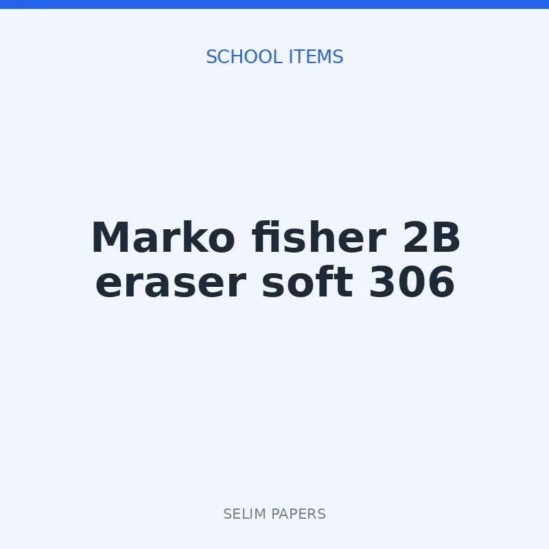 Marko fisher 2B eraser soft 306 - Image 1