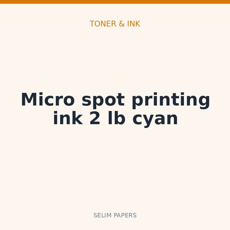 Micro spot printing ink 2 lb cyan - Image 1