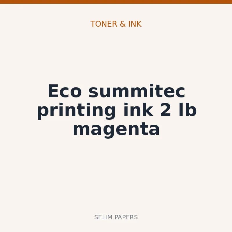 Eco summitec printing ink 2 lb magenta - Image 1
