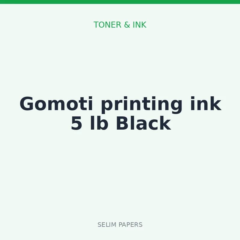 Gomoti printing ink 5 lb Black - Image 1