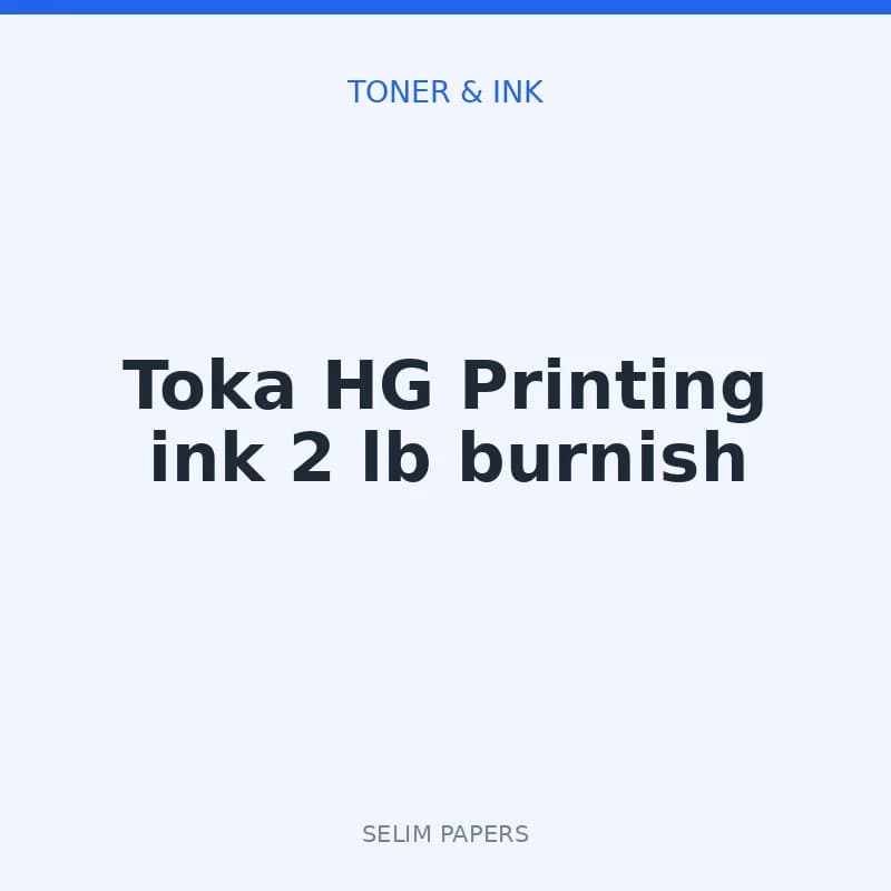 Toka HG Printing ink 2 lb burnish